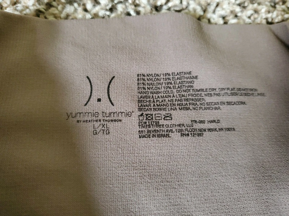 Womens YUMMIE TUMMIE COMPRESSION MID RISE SHAPING SHORT UNDERWEAR MINK L/XL $36 - Image 3 of 4