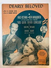 Dearly Beloved Vintage Seet Music 1942 Jerome Kern Johnny Mercer Chappell Music