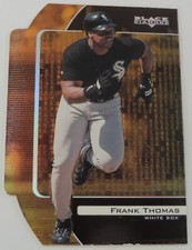 1999 BLACK DIAMOND FRANK THOMAS #ED 22/100 SP GOLD DIE-CUT RARE INSERT