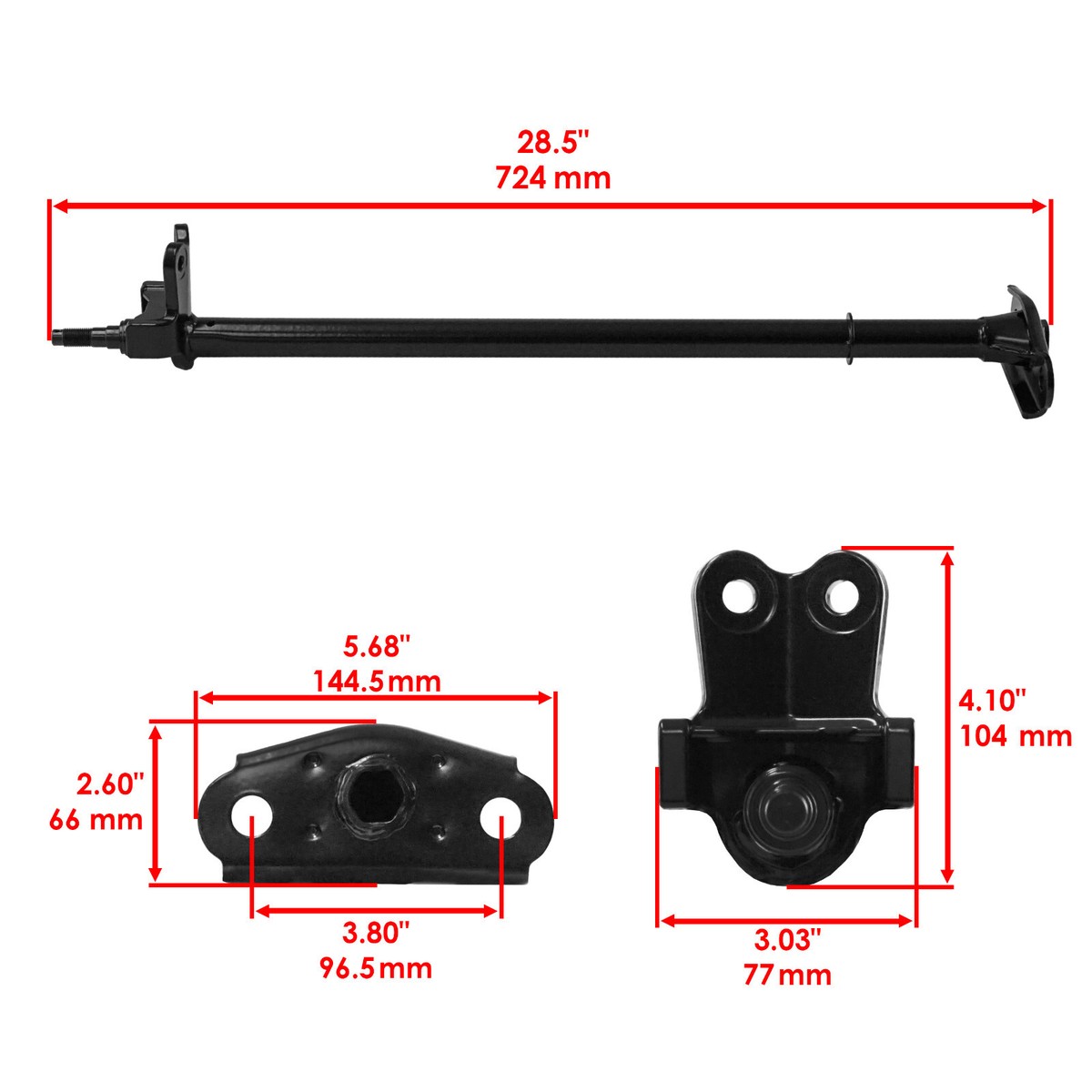 Steering Stem Shaft for Honda TRX400EX Sportrax 400 2X4 1999 2000