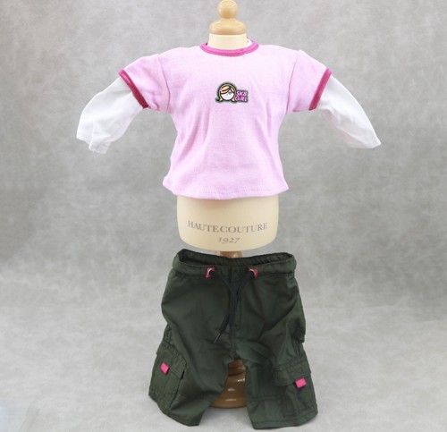 American Girl of Today Skateboard Outfit Shorts & shirt & T-shirt for 18'' doll