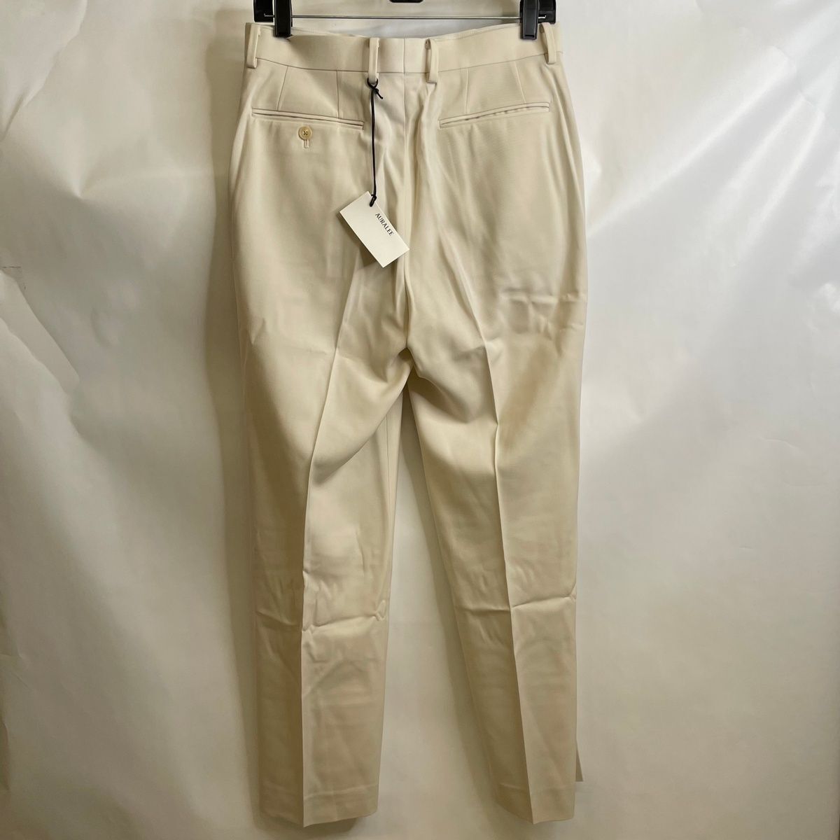 AURALEE Light Wool Max Gabardine Slacks Men's Size 3 US S Ivory