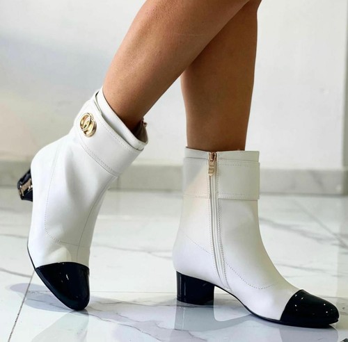 Tronchetti donna scarpe a punta stivaletti con tacco e borchie stivali  corti zip | eBay