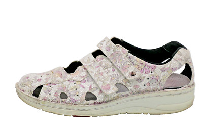 Legero Damen Comfort Damen sneaker Sandalen Leder Gr. 6,5 Weite G Weiß Leicht