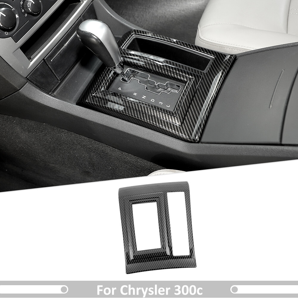 Carbon Gear Shift Panel Cover Accessories For Dodge Charger/Chrysler 300C 04-10
