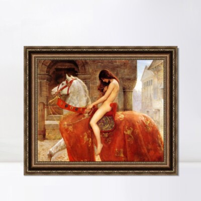 Framed Canvas Art Lady Govida by John Collier Wall Art Home Decorations 20''x24''