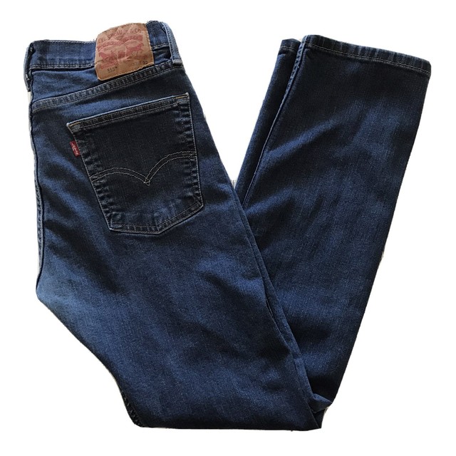 Levi's 513 Slim Straight Blue Denim Stretch Jeans Menâs Size 32x32 | eBay