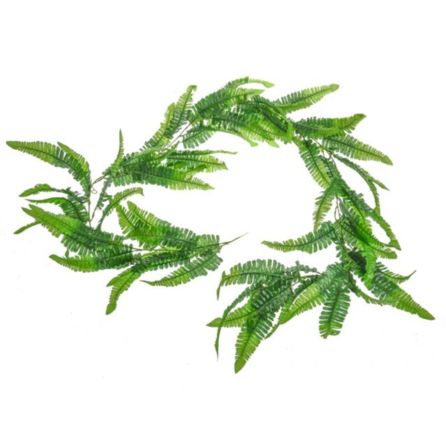 Faux Silk Green Boston Fern Garland 180cm/70 Inches