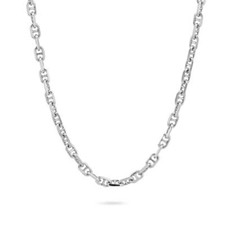 Collana uomo Boccadamo argento 925 maglia marina diamantata MGR139