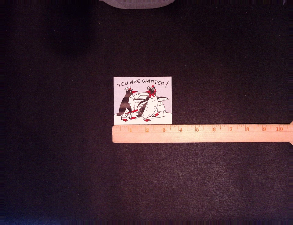 Vintage Party Invitation Penguins RSVP Card - Image 4 of 4