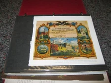 VINTAGE COLLECTIONS LITHO's & DRAWINGS some book pages maps etc.
