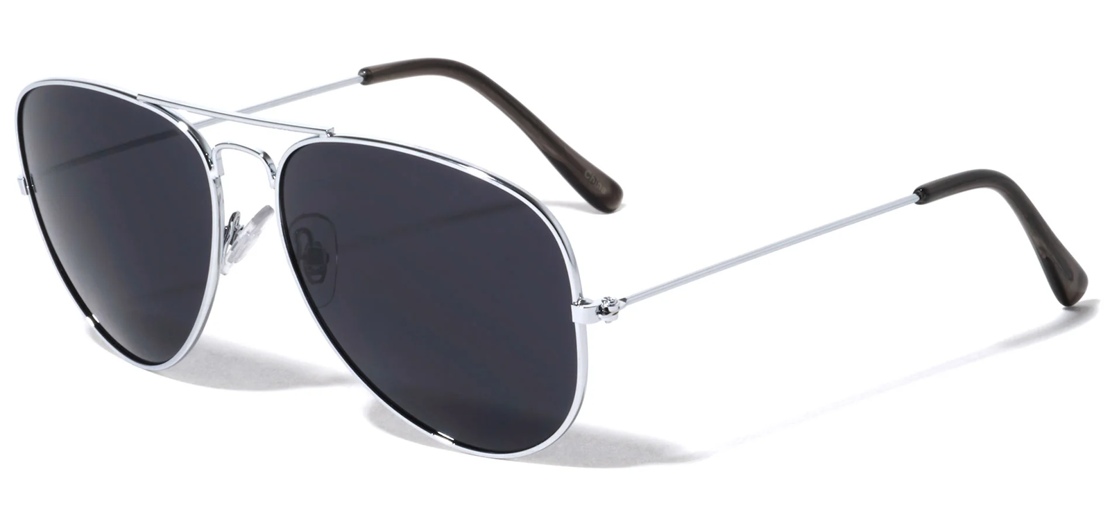 Aviator Sunglasses Tear Drop Super Dark Lens 55mm (Silver)-image