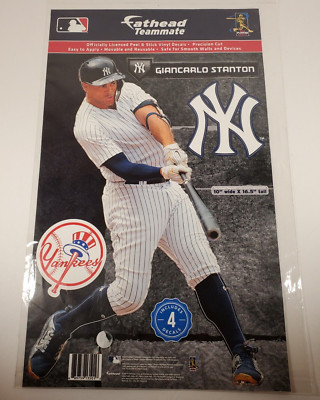 Giancarlo Stanton NY Yankees Fathead Teammate MLB 4Pc Decal Wall/Devices 2019