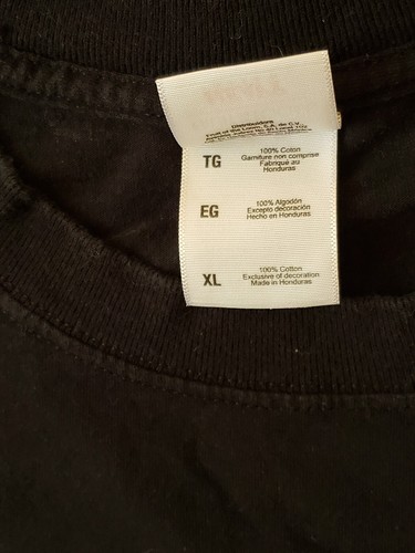 Fruit of The Loom GEICO Graphic T-Shirt Mens XL Black T Shirt Cotton - Picture 4 of 5