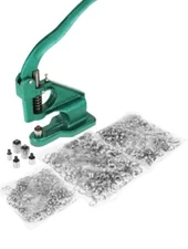 3 Dies Heavy Duty Hand Press 1500 Grommet Eyelet Machine Punch Tool Kit