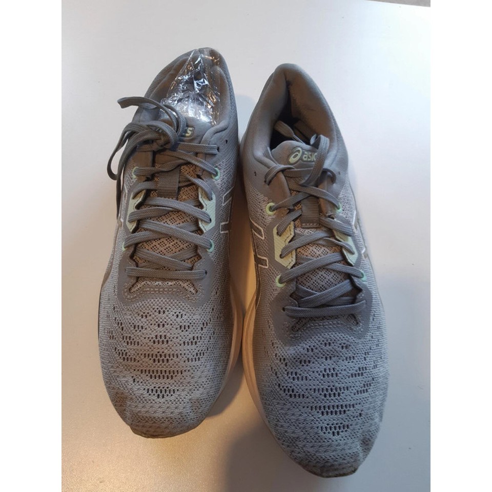 ASICS Evoride Running Shoes Women Size UK 8 Gray Green Athletic Lace Up