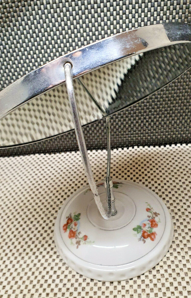 ANCIEN PETIT MIROIR A Main En Porcelaine De Limoges EUR 25,00 - FR