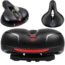 Extra Wide Big Bum Bike Bicycle Saddle Seat Gel Cushion Sporty Soft Comfort Pad