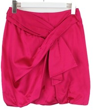 Gonna PINKO Donna EU 34 Aspetto Lucido Rosa Bubble Midi