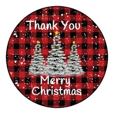 Winter, Holiday, Christmas Thank you stickers, labels, tags, envelope seals