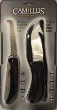 Camillus Game Hunter 9" Gut Hook Knife W/ 10" Folding Saw Combo Kit- 2 Piece Set