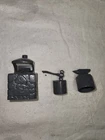 Vintage Marx Western Ranch Gray Hard Plastic Pieces Lot Blacksmith Items Forge