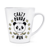 VerrüCkte Panda Mann Stars 341Ml Latte Becher Tasse Tiere Scherz Vatertag Lustig