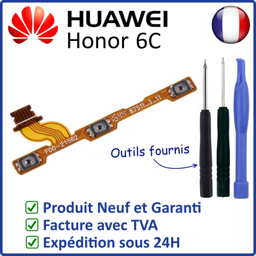 Nappe Interne Boutons Huawei Honor 6 - Circuit Imprimé Power/Volume - Neuf Avec Outils