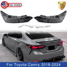 LED Tail Lights Pair For 2018-2024 Toyota Camry Sedan Taillight Assembly 1 Set