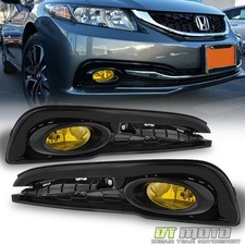 For 2013 2014 2015 Honda Civic 4dr Sedan Yellow Bumper Fog Lights Wswitchbulbs For 2013 2014 2015 Honda Civic 4dr Sedan Yellow Bumper Fog Lights Wswitchbulbs