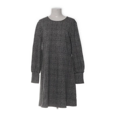 Ann Taylor, Kleid, Größe: L, Grau/Weiß, Baumwolle/Elasthan/Polyester #cr8