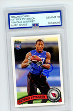 Patrick Peterson Signed Autographed Card 2011 Topps Rookie #267 PSA 10 Auto