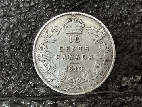 1910 Canada 10 Cents — photo from the most recent tracked eBay sale