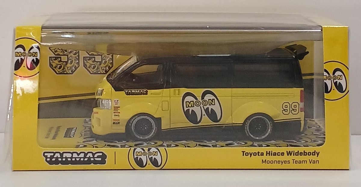 ミニカー TARMAC Toyota Hiace Widebody Mooneyes Tarmac works Toyota Hiace Widebody Mooneyes Black 1/64 | eBay