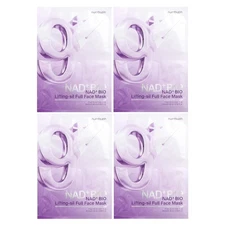 NAD + Bio Lifting-sil Full Face Beauty Mask, 4 Sheets