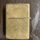 Solid Brass Zippo Cut Corners  Euc 1990s — photo 1