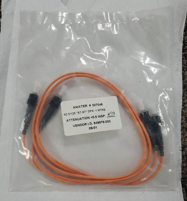 Anixter # 207046 62.5/125 +St-ST-DPX_1MTRS  New In Package
