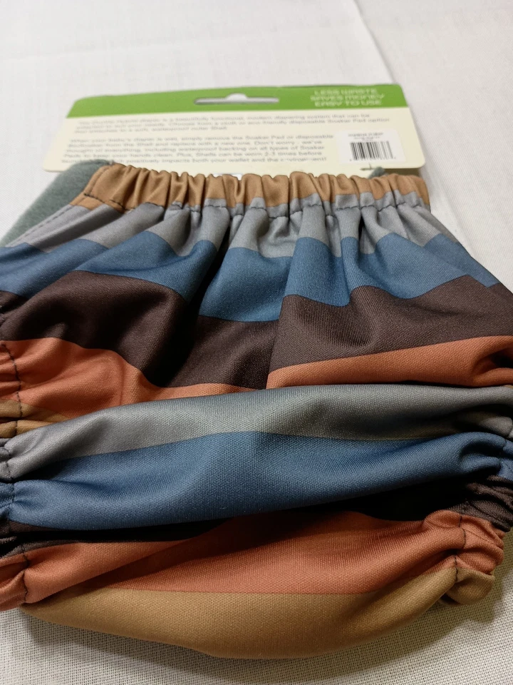 GroVia Hybrid Shell Waterproof Diaper Cover in Color Rowan One-Size AI2 Shell - Image 3 of 4