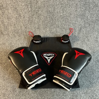 Eizo Always Be Proud Boxing Sparring Gloves 8 OZ Black White Red