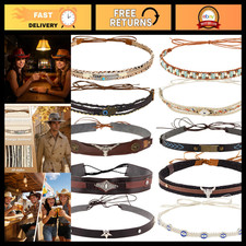 Stylish Leather Cowboy Hat Bands for Men  Women - Cowgirl Hat Accessories
