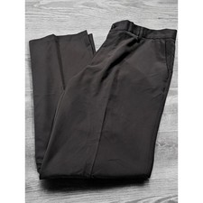 Levi Dockers D2 Straight Fit Pants Mens 38x32 Black Dress Flat Front Minimalist