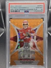 Patrick Mahomes 2024 Mosaic Epic Performers Orange Fluorescent /25 PSA 10