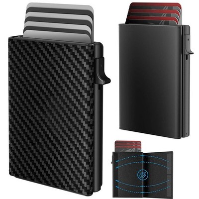 Mens Wallet Card Holder Slim Minimalist Wallet for Men Pop Up RFID Blocking