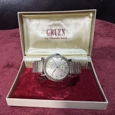 Gruen Precision Mens Watch 10K Gold Filled Irving O Hook Engraved Vintage
