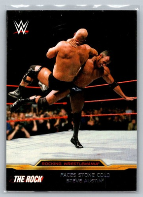 #ad The Rock Faces Stone Cold Steve Austin 2015 Topps WWE Road to Wrestlemania $0.99