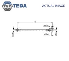 1 987 481 834 BRAKE HOSE LINE PIPE REAR INNER BOSCH NEW OE REPLACEMENT