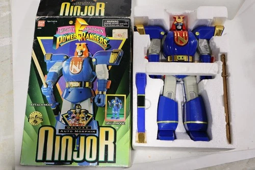 Bandai Mighty Morphin Power Rangers Ninjor Blue Ninja Zord 1995 Vintage 10.5"