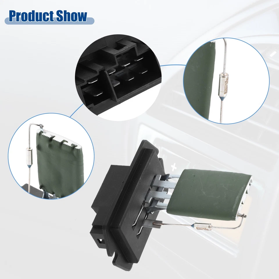 HVAC Blower Motor Resistor Replacement Single Custom for Chrysler Black Silver - Image 3 of 4