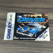 Vintage 2000 Game Boy Color Driver Instruction Manual Only You Are The Wheelman