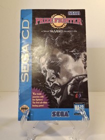 Prize Fighter (Sega CD, 1993) JVC X'Eye Complete w/ Case & Instruction Manual